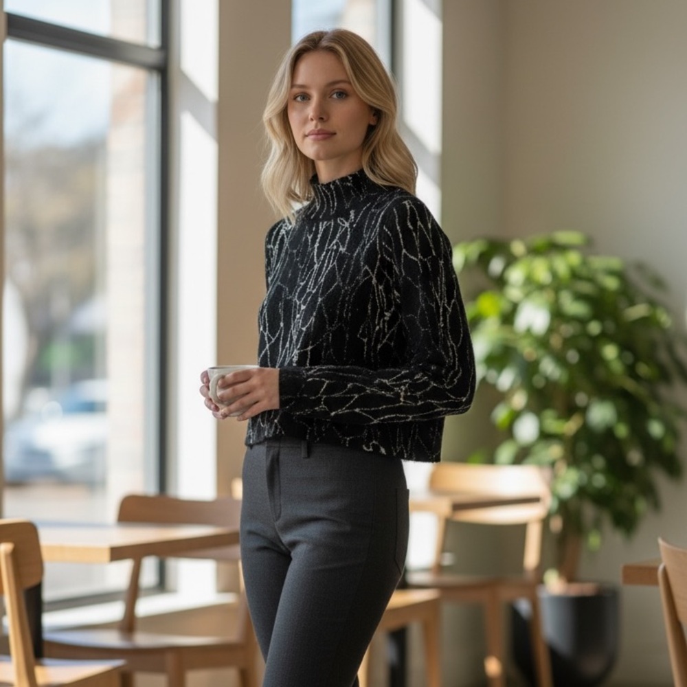 Jonathan Simkhai fitted crop sweater - Picture 3 of 5